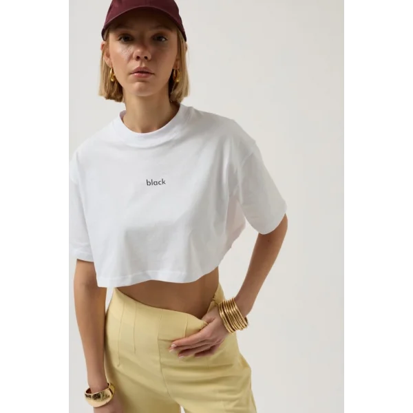 Baskılı Crop Thirt