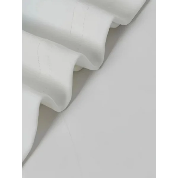 Baskılı Oversize Bisiklet Yaka T-shirt - Beyaz