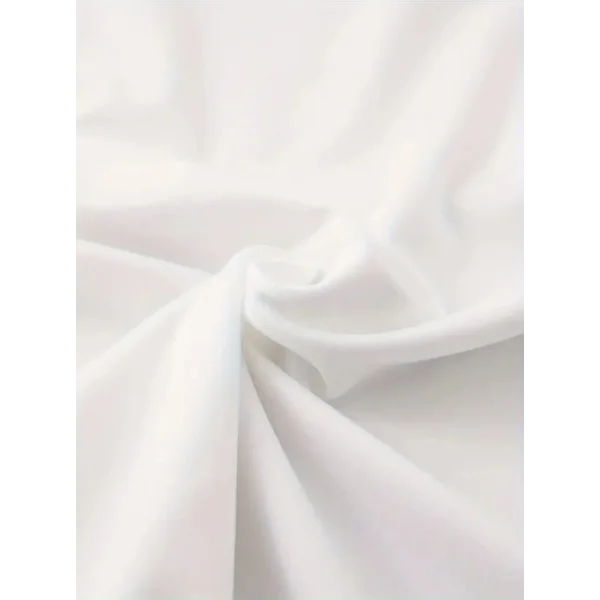 Baskılı Oversize Bisiklet Yaka T-shirt - Beyaz