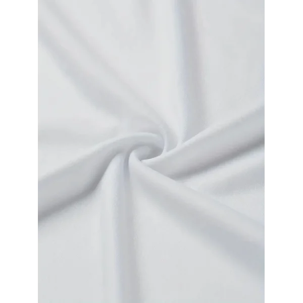 Baskılı Oversize Bisiklet Yaka T-shirt - Beyaz