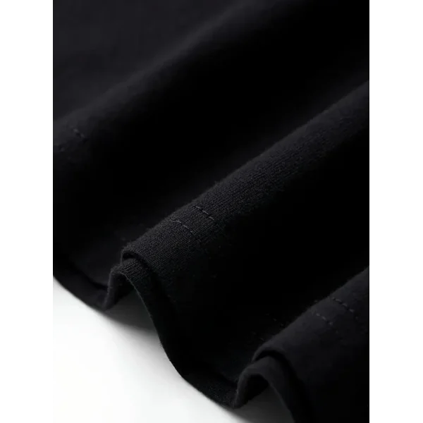 Baskılı Oversize Bisiklet Yaka T-shirt - Beyaz