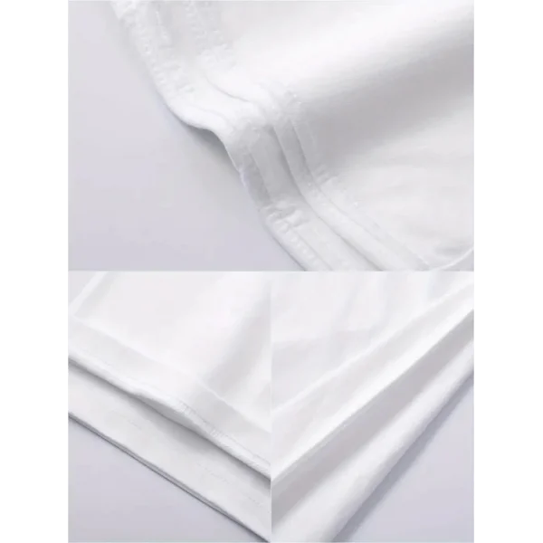 Baskılı Oversize Bisiklet Yaka T-shirt - Beyaz