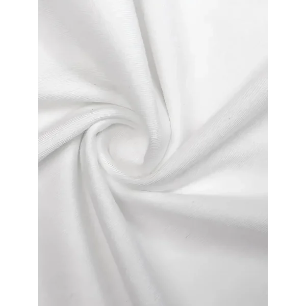 Baskılı Oversize Bisiklet Yaka T-shirt - Beyaz