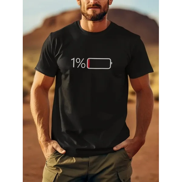 Baskılı Oversize Bisiklet Yaka T-shirt - Siyah