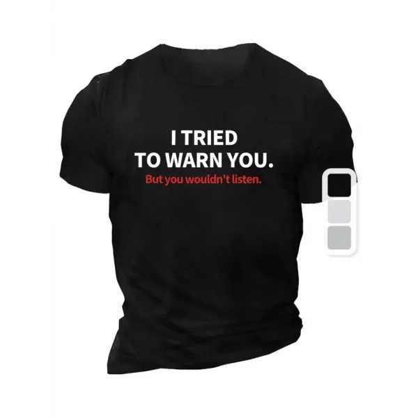 Baskılı Oversize Bisiklet Yaka T-shirt - Siyah