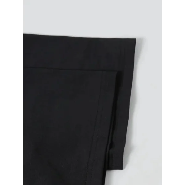 Baskılı Oversize Bisiklet Yaka T-shirt - Siyah