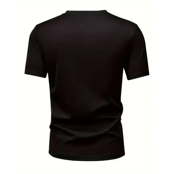 Baskılı Oversize Bisiklet Yaka T-shirt - Siyah