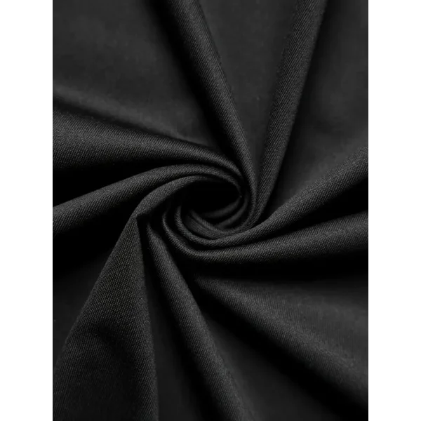 Baskılı Oversize Bisiklet Yaka T-shirt - Siyah