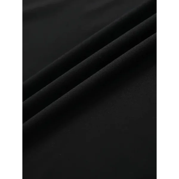 Baskılı Oversize Bisiklet Yaka T-shirt - Siyah