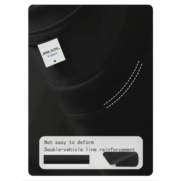 Baskılı Oversize Bisiklet Yaka T-shirt - Siyah