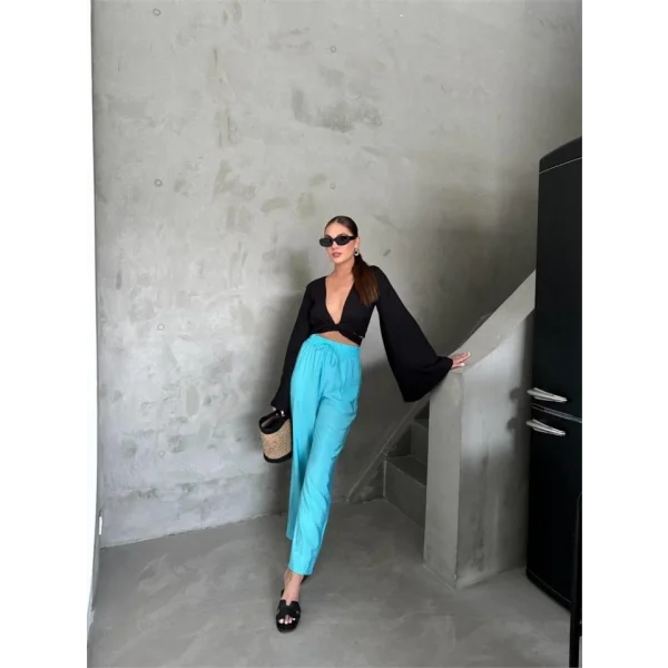 BE ATİK DETAYI ODA KUAŞ PANTOON  avi