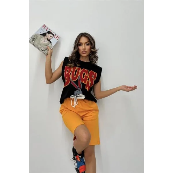 Beata Baskılı Şort Takım 9309-10