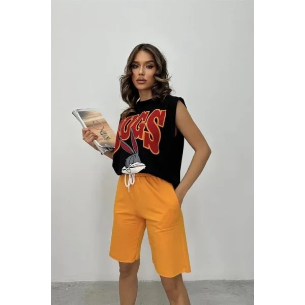 Beata Baskılı Şort Takım 9309-10