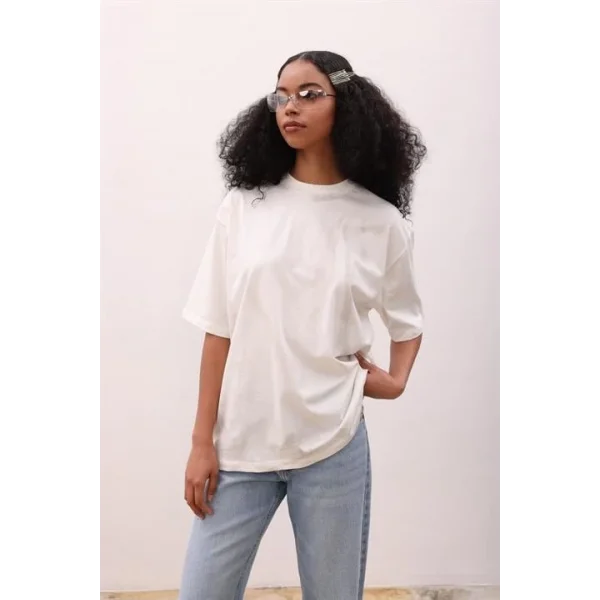 Beatrice Geçiş Baskılı Tişört 8017-8