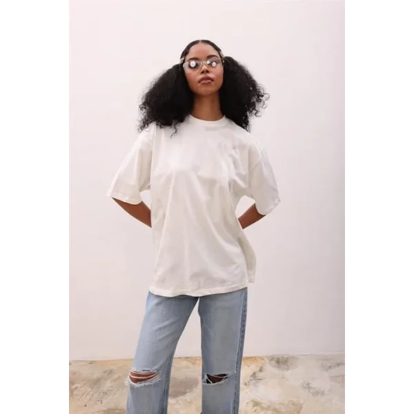 Beatrice Geçiş Baskılı Tişört 8017-8