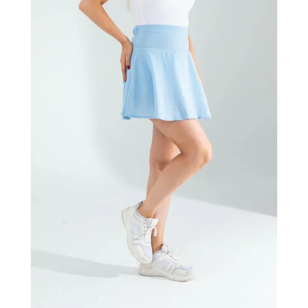 Bebe Mavi Keten Şort Etek