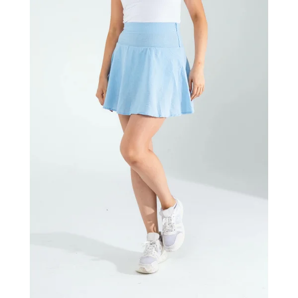 Bebe Mavi Keten Şort Etek