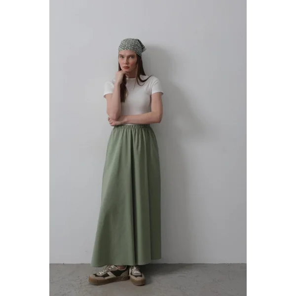 Belden astikli A Kesim Etek  Haki