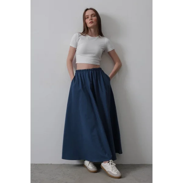 Belden astikli A Kesim Etek  İndigo