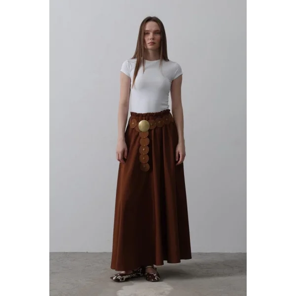 Belden astikli A Kesim Etek  Kahve