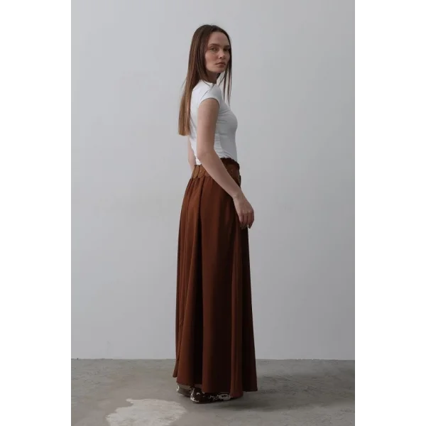 Belden astikli A Kesim Etek  Kahve