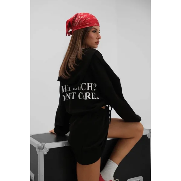 Beli Lastikli Fermuarlı Sweatshirt