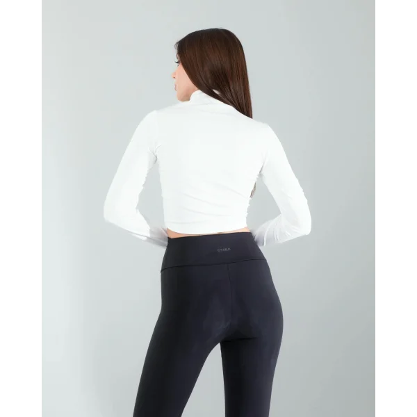 Beyaz Renkli Parmak Geçmeli Spor Body