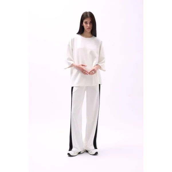 Bisiklet Yaka Oversize Thirt