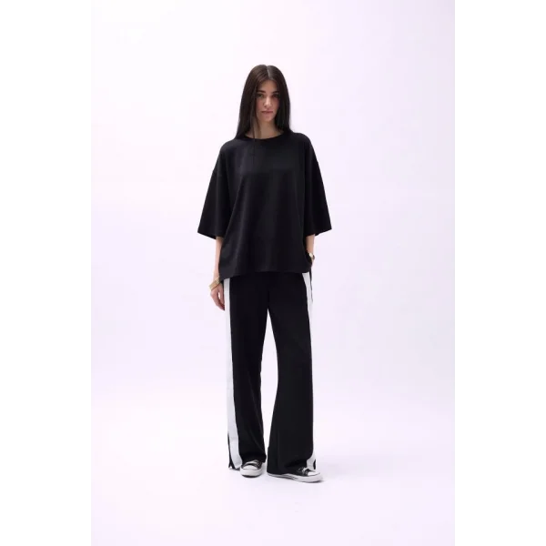 Bisiklet Yaka Oversize Thirt