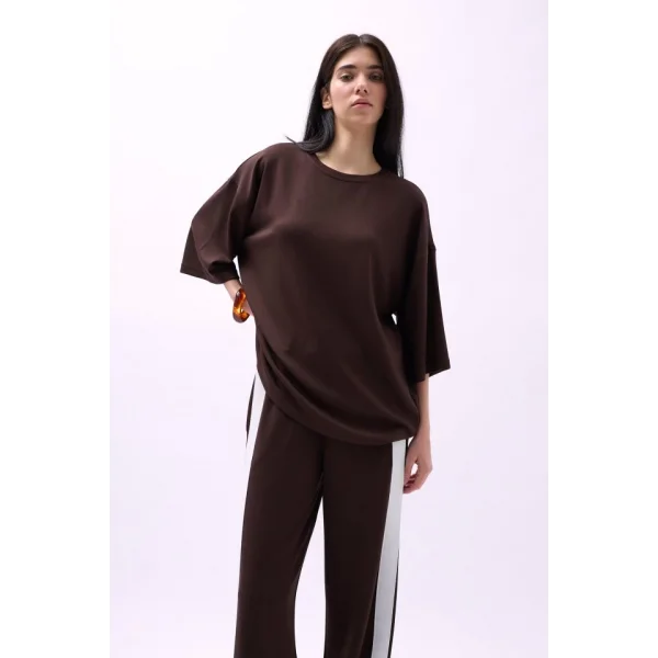 Bisiklet Yaka Oversize Thirt