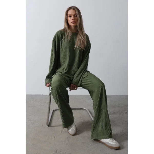 Biye Detaylı Takım  Haki