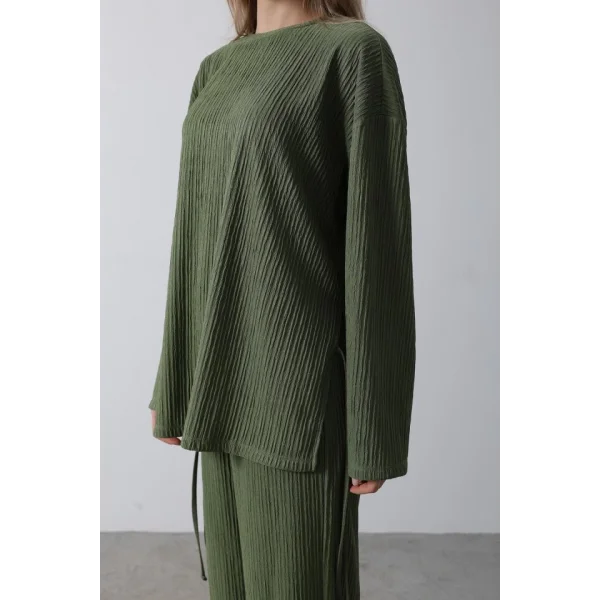 Biye Detaylı Takım  Haki