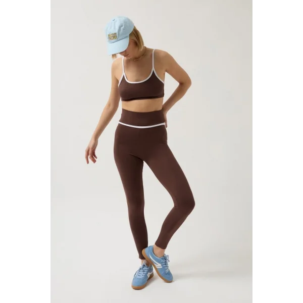 Biye Detaylı Yüksek Bel Tayt