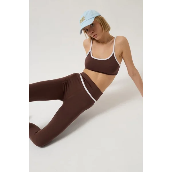 Biye Detaylı Yüksek Bel Tayt