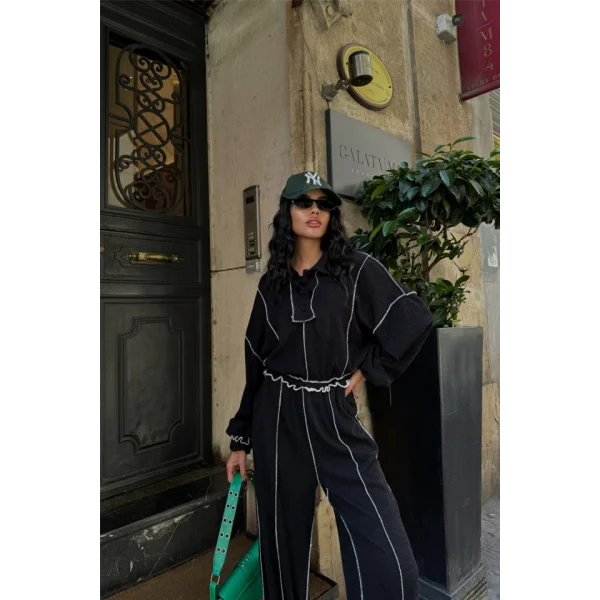 BİYEİ BUZ PANTOON TAKI ŞÖNİ KUAŞ  iyah