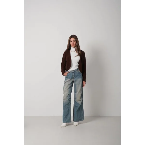 Biyeli Crop Triko Hırka