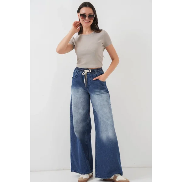 Bol Paça Kot Pantolon 6705  Lacivert