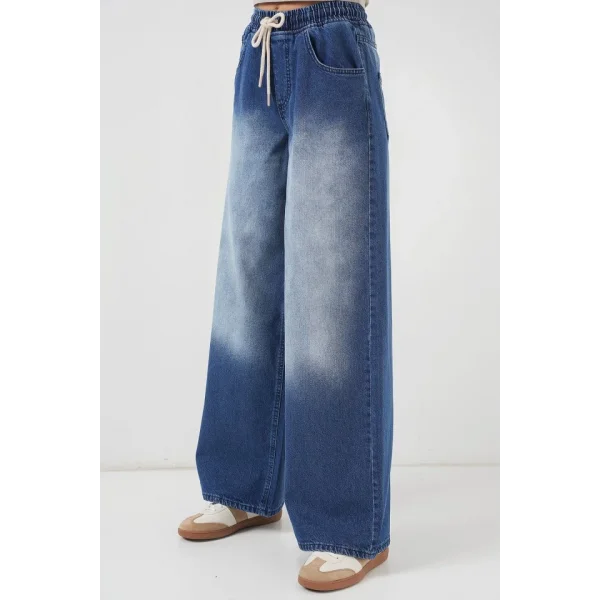 Bol Paça Kot Pantolon 6705  Lacivert