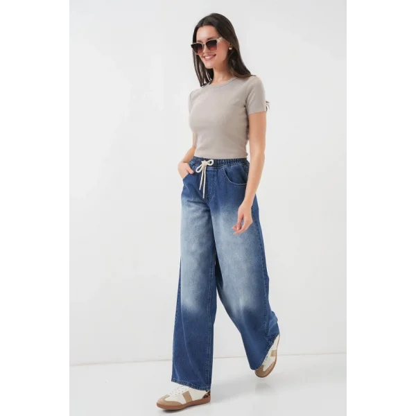 Bol Paça Kot Pantolon 6705  Lacivert