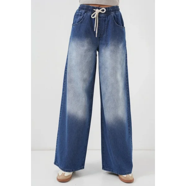 Bol Paça Kot Pantolon 6705  Lacivert