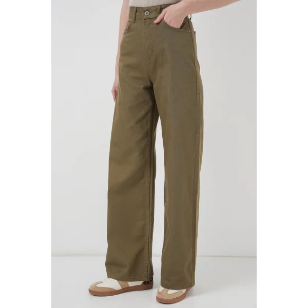 Bol Paça Yüksek Bel Palazzo Pantolon