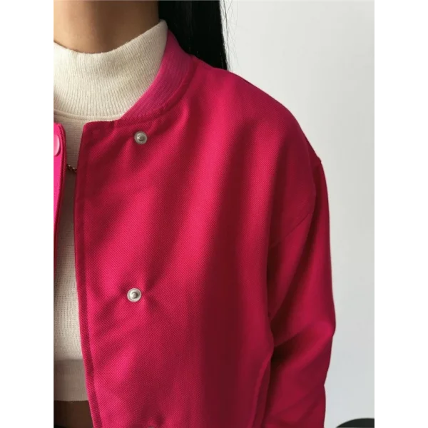 BOMBER MONT CYRUS KUMAŞ - Fuşya