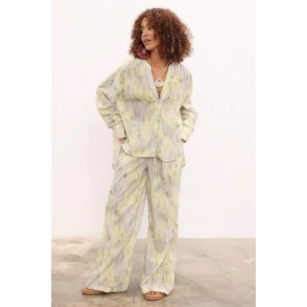 Bonnie Flamlı Keten Takım 9564-08