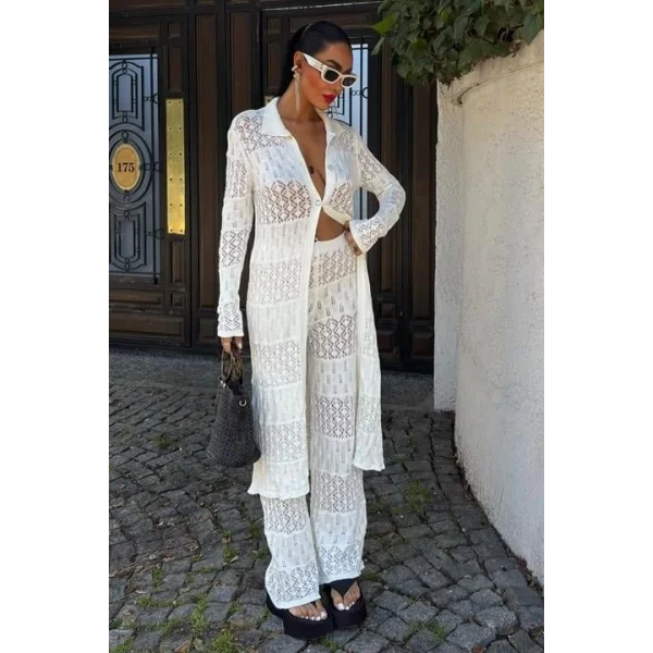 Bridget Ajurlu Uzun Hırka Takım 9881