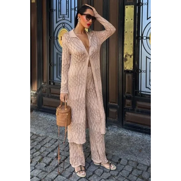 Bridget Ajurlu Uzun Hırka Takım 9881