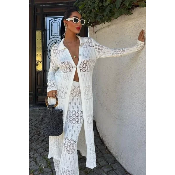 Bridget Ajurlu Uzun Hırka Takım 9881