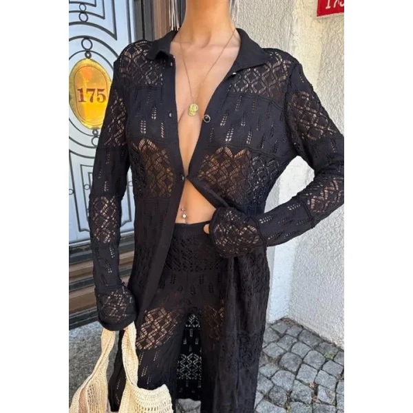 Bridget Ajurlu Uzun Hırka Takım 9881