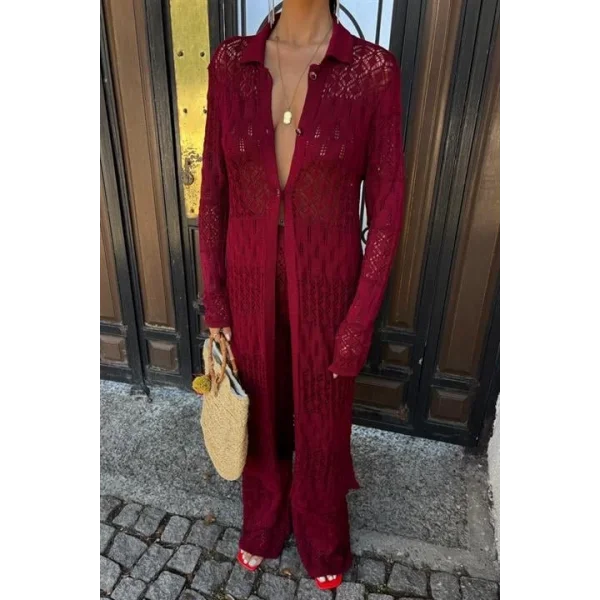 Bridget Ajurlu Uzun Hırka Takım 9881