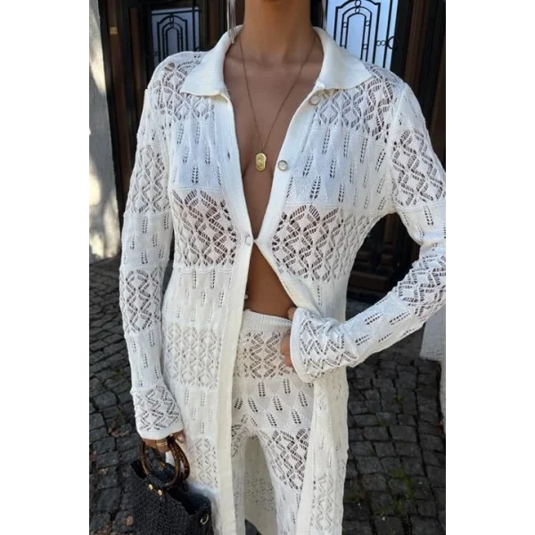 Bridget Ajurlu Uzun Hırka Takım 9881