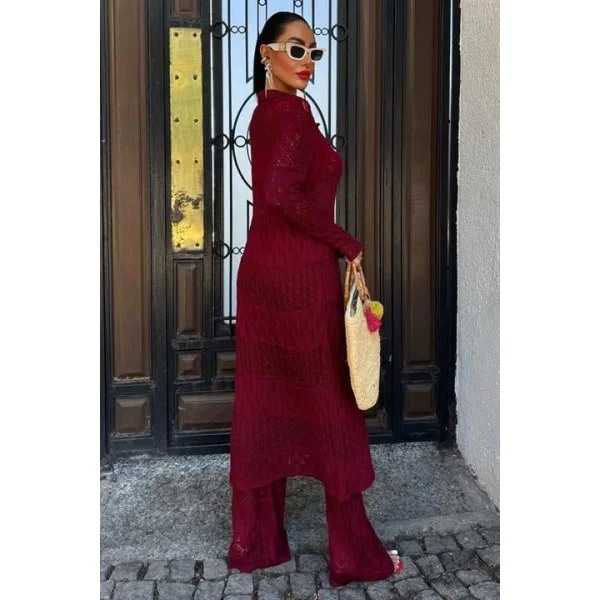 Bridget Ajurlu Uzun Hırka Takım 9881